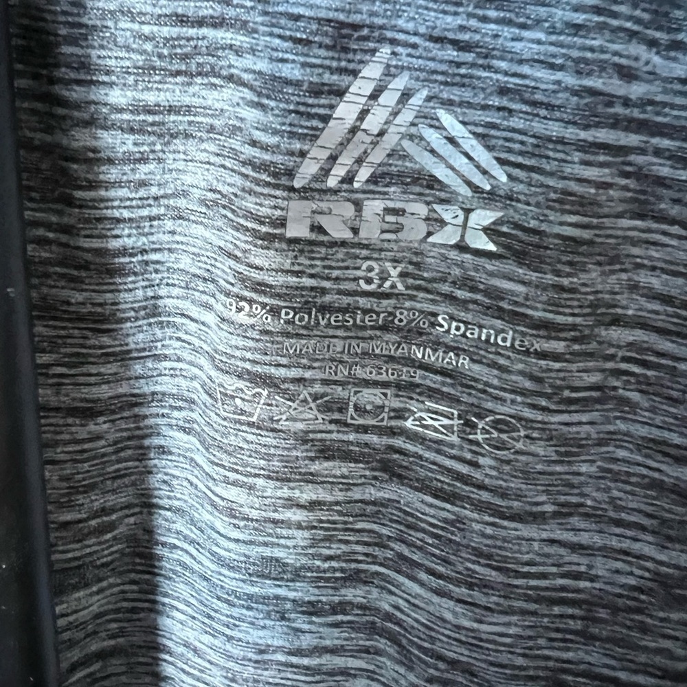 RBX Heather Black Long Sleeve Women's Top 3XL - Picture 2 of 4